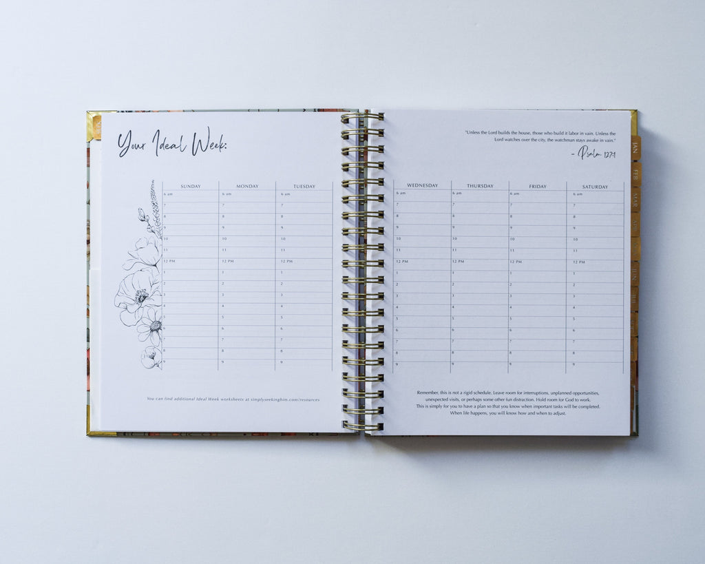 2027 Simply Seeking Him Planner